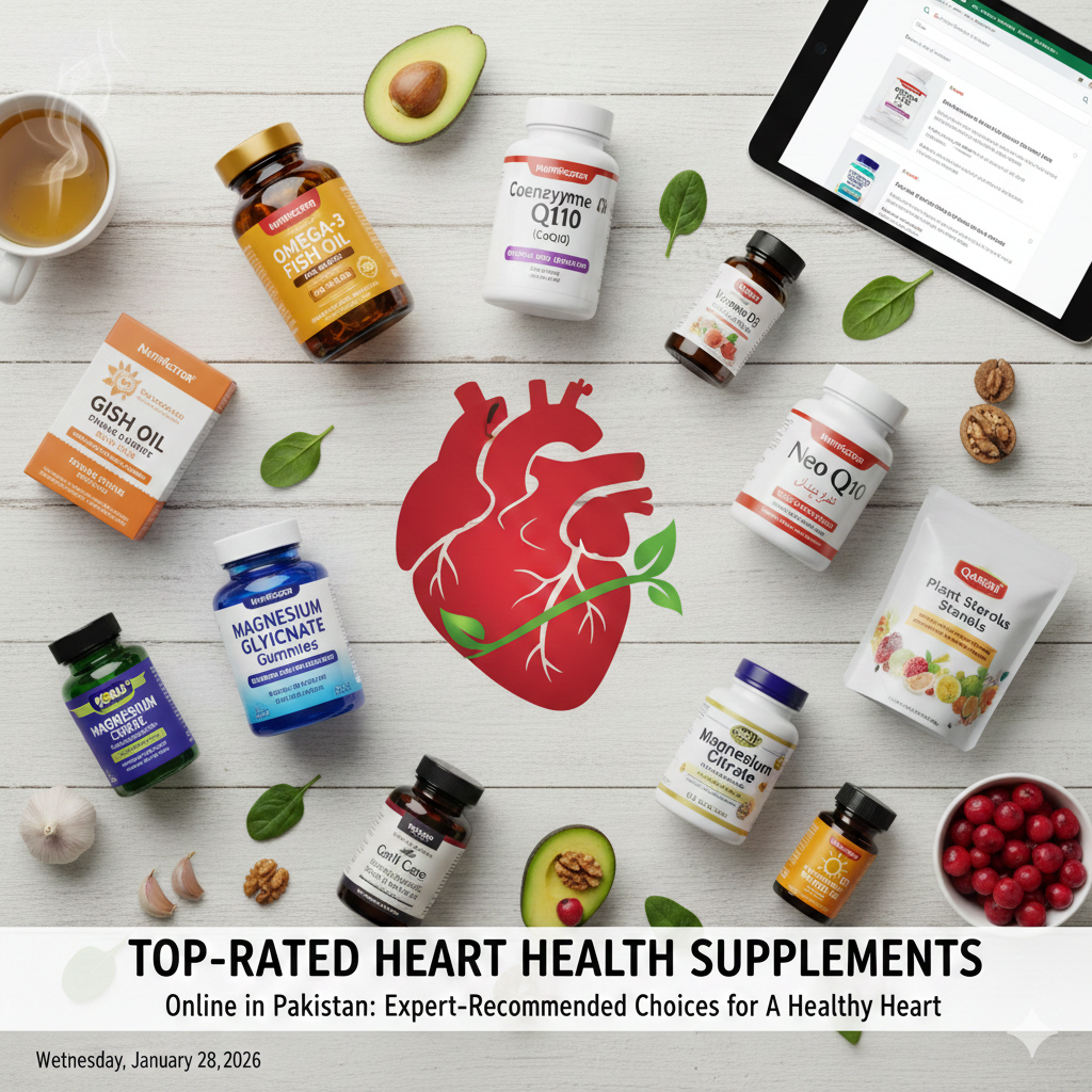 Top-Rated Heart Health Supplements Sold Online in Pakistan