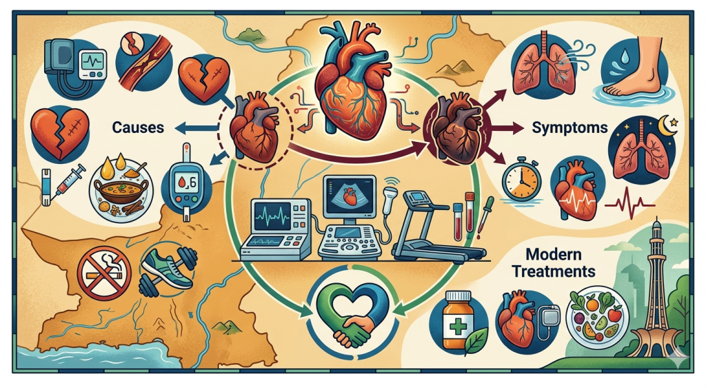 Heart Failure in Pakistan: Causes, Symptoms, and Modern Treatments