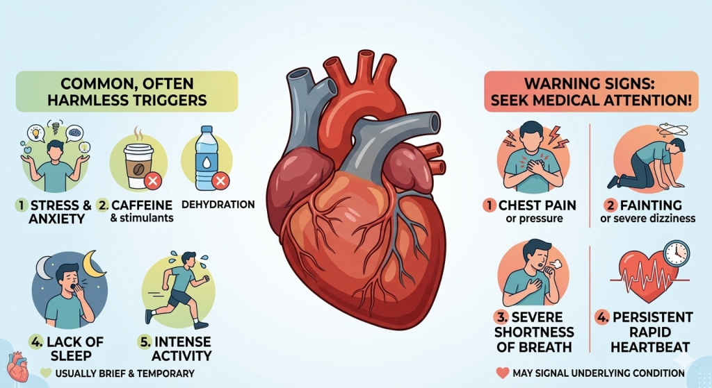 Are heart palpitations dangerous?